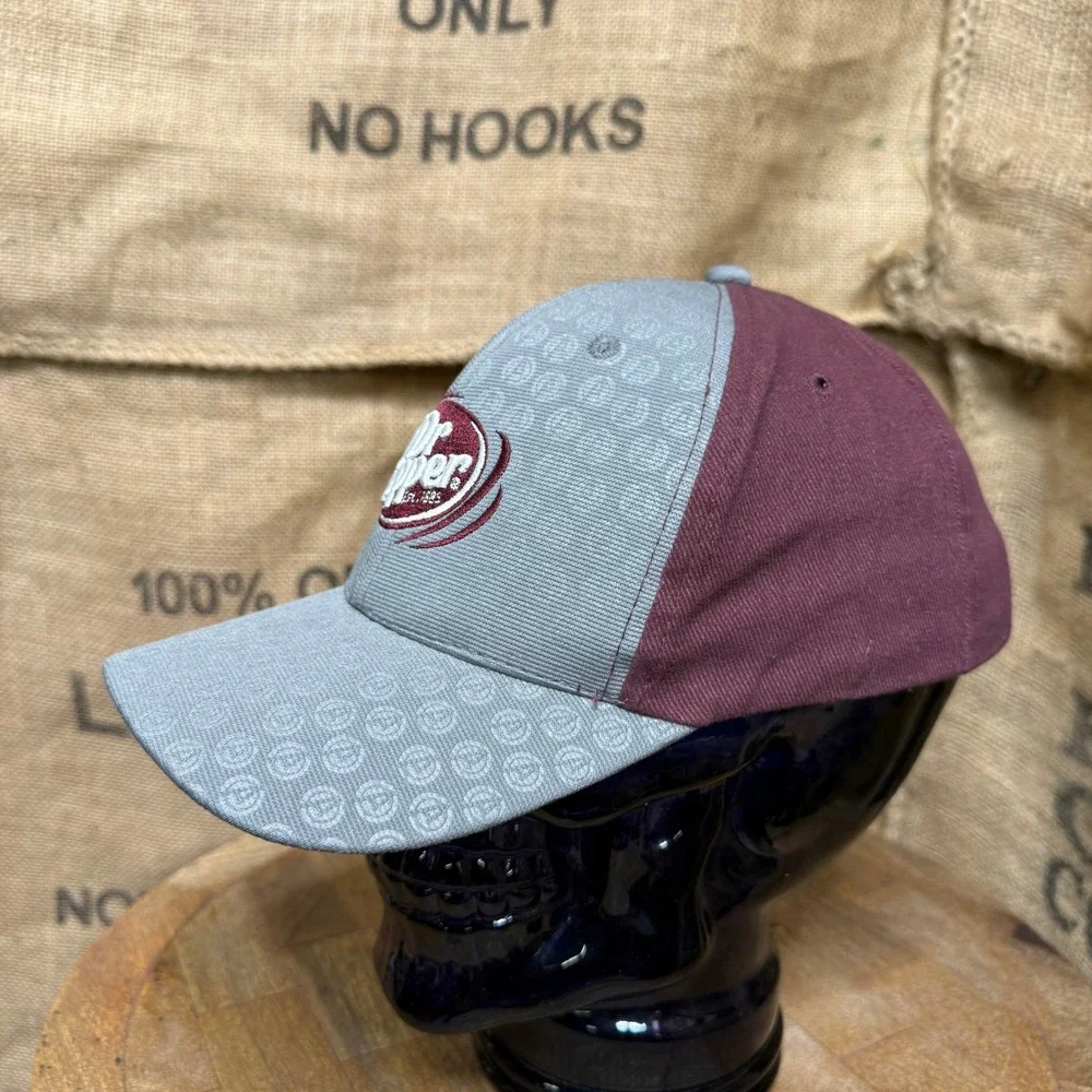 Marvel Dr Pepper Hat Mens OS Gray Maroon Excellent Avengers Age of Ultron 2014